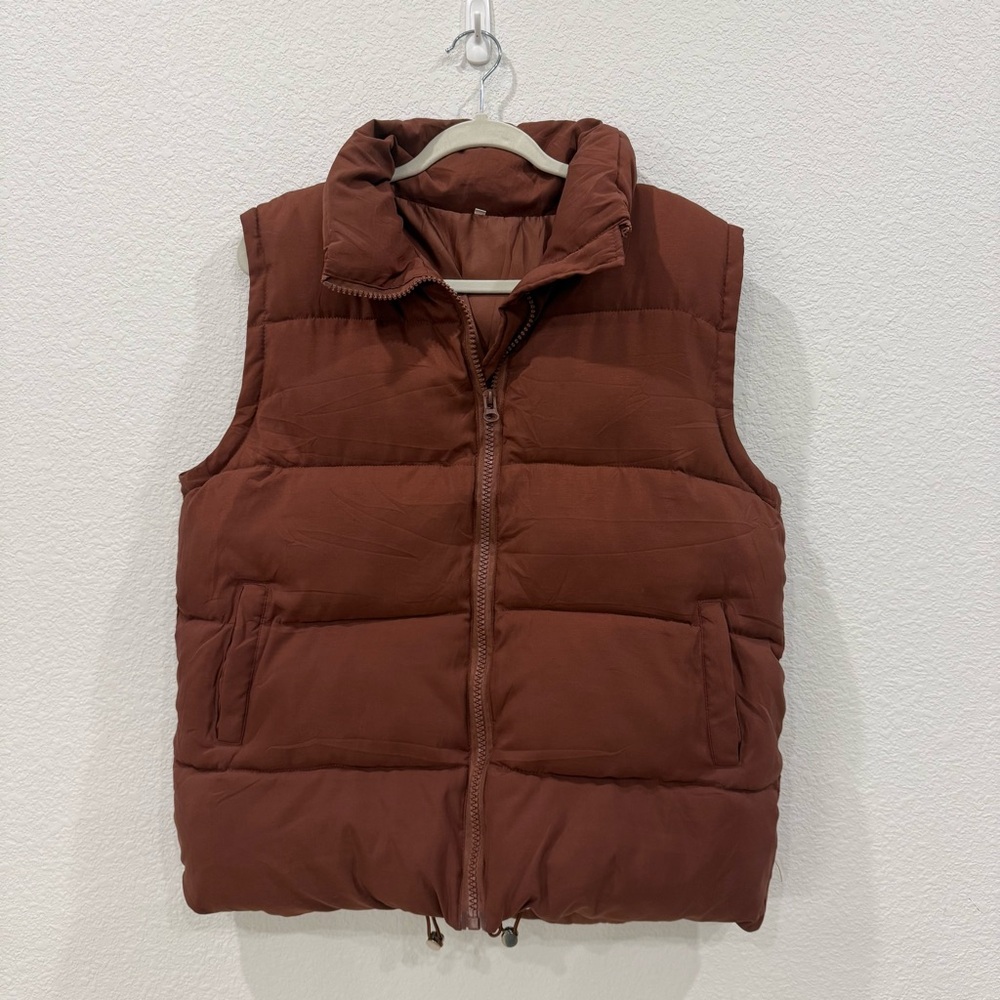Amazon Women's Maroon Puffer Vest